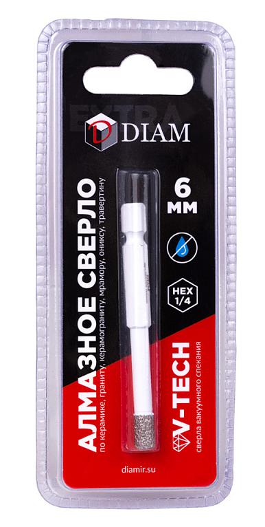 Алмазное сверло DIAM EXTRA LINE V-TECH HEX 6 мм