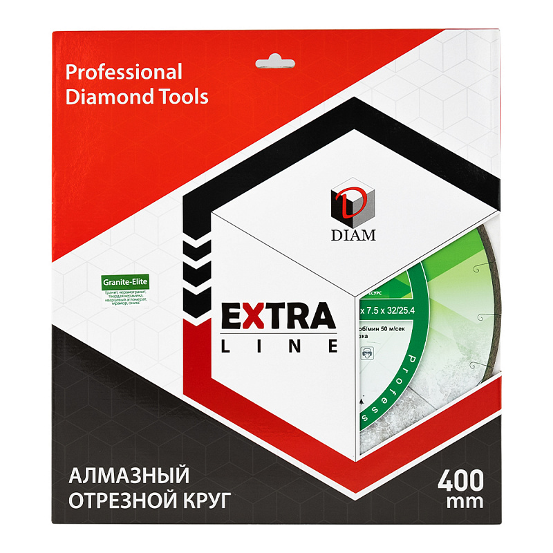 Алмазный диск DIAM GRANITE-ELITE EXTRA LINE 400 мм (60/25,4/7,5)